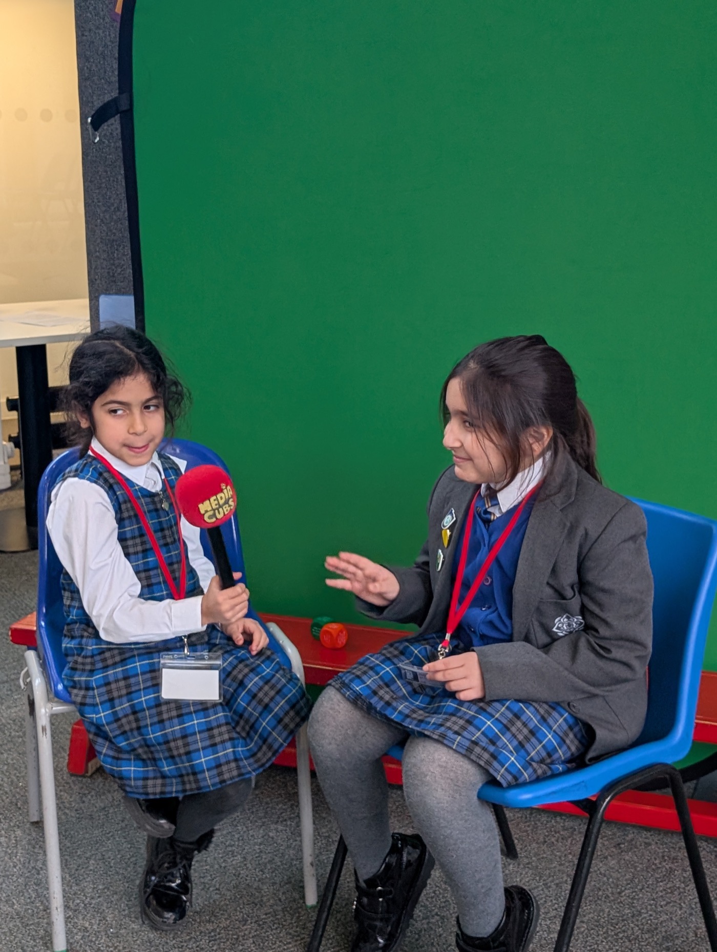 Budding journalists with Media Cubs